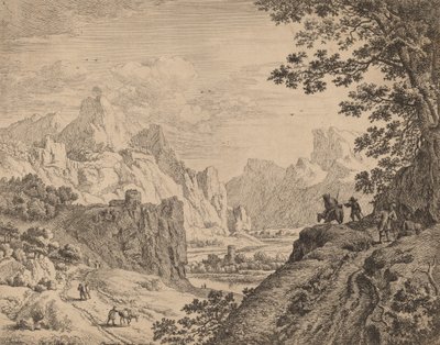 Utsikt över floden Rhen. av Jan van Aken