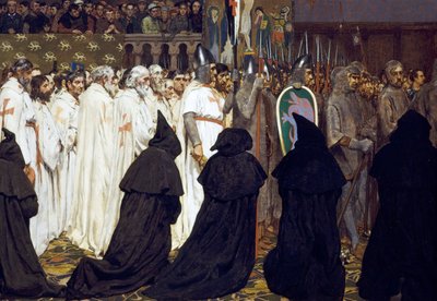 Begravningen av Karl den gode, greve av Flandern, firad i Brygge den 22 april av Jan van Beers