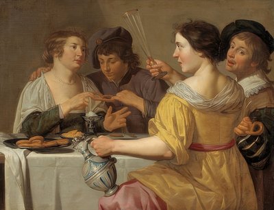 Kringlaätarna. 1630-40 av Jan van Bijlert