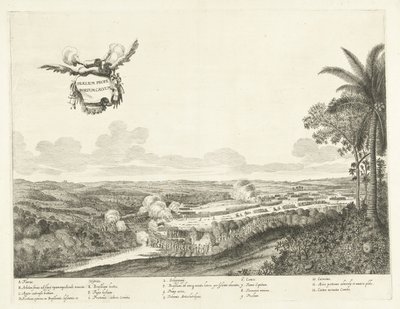Gevechten vid Porto Calvo, 1637 Slaget nära Bald Harbor (titel på objekt) av Jan van Brosterhuyzen