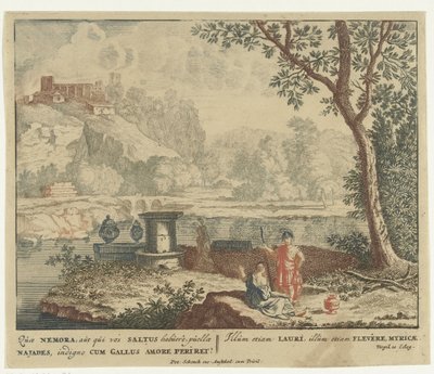 Man ber vid ett offeraltare Scener ur Virgils diktsamling Bucolica (serietitel) av Jan van Call (I)
