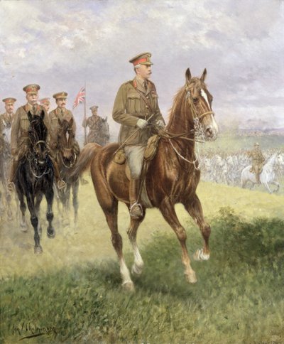 Fältmarskalk Haig (1861-1928) av Jan van Chelminski