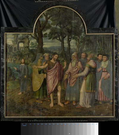 Triptyk med scener ur Johannes Döparens liv av Jan van Coninxloo (II)