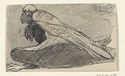 sittande gam av Jan van Essen