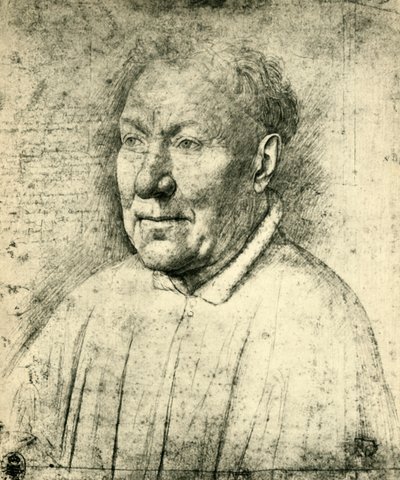 Porträtt av kardinal Niccolò Albergati, c1430, 1943. av Jan van Eyck
