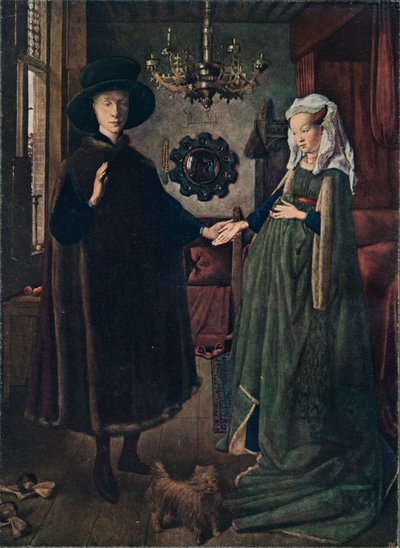 Arnolfini-porträttet, 1434, 1904 av Jan van Eyck