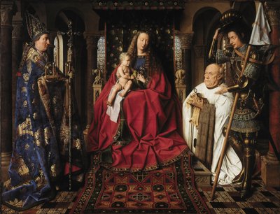 Madonnan med Canon van der Paele, 1436 av Jan van Eyck