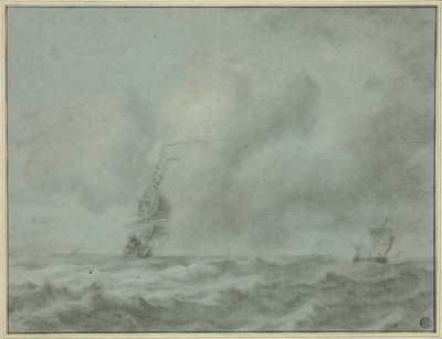 Båtar på havet av Jan van Goyen