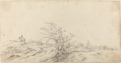 Ryttare bland sanddynerna av Jan van Goyen
