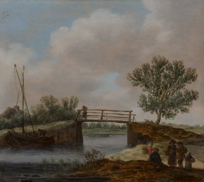 Landskap med bro, känt som ”Den lilla bron” av Jan van Goyen