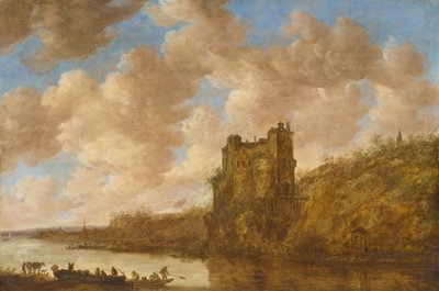 Stort slott av Jan van Goyen
