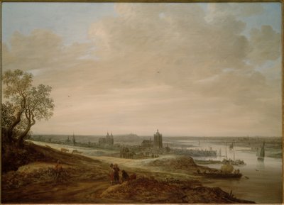 Panoramalandskap med utsikt över Arnhem av Jan van Goyen