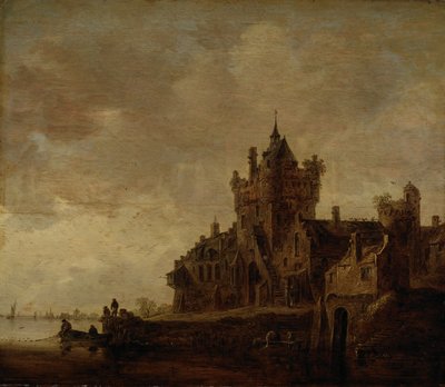 Flodlandskap med borg av Jan van Goyen