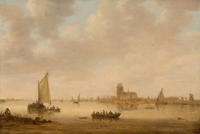 Utsikt över Dordrecht från Dordtse Kil, 1644. av Jan van Goyen