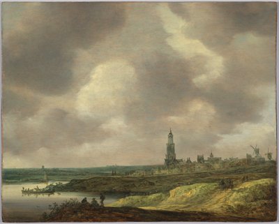 Utsikt över Rhenen av Jan van Goyen