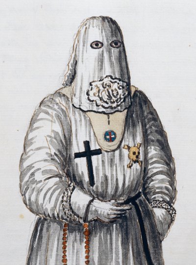 Confraternity of the Intercession of Christ, grundat den 1 februari 1500 av Canons Regular of St, Savior in Venedig, volym II, f 66, av Giovanni di Grevembroch eller Grevenbroch (1731-1807) av Jan van Grevenbroeck