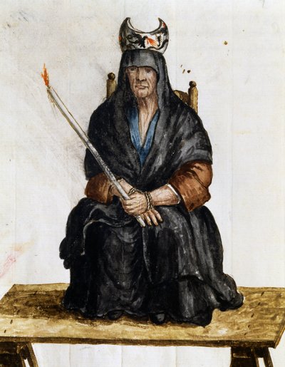 Sorceress, illustration från kostymer av venetianare i nästan alla åldrar, flitigt samlad och målad på 1700-talet, Giovanni di Grevembroch (1731-1807) av Jan van Grevenbroeck