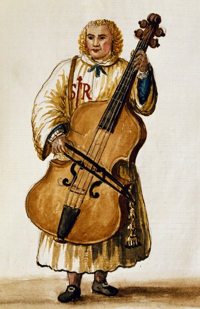 Gatumusiker, av Giovanni Grevembroch. Italien av Jan van Grevenbroeck