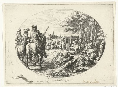 Belägring av en stad Militära scener från livet av Ludvig XIV, kung av Frankrike (serietitel) av Jan van Huchtenburg