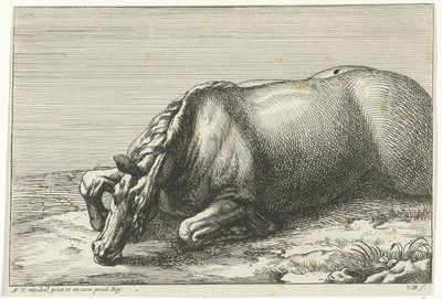 Död häst ses på vänster sida Dead Horses (serietitel) av Jan van Huchtenburg