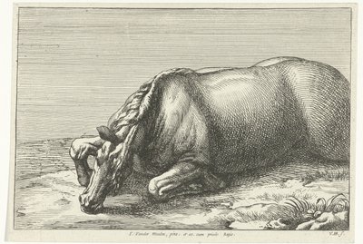 Död häst ses på vänster sida Dead Horses (serietitel) av Jan van Huchtenburg