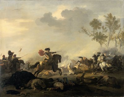 Kavalleriattack av Jan van Huchtenburgh