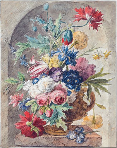 Blomsterstilleben, ca 1734 av Jan van Huysum