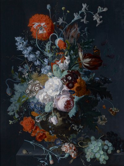 Stilleben av blommor och frukt, c.1715 av Jan van Huysum