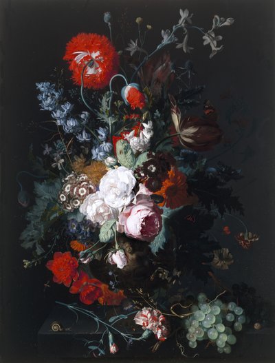 Stilleben av blommor och frukt, c.1715 av Jan van Huysum