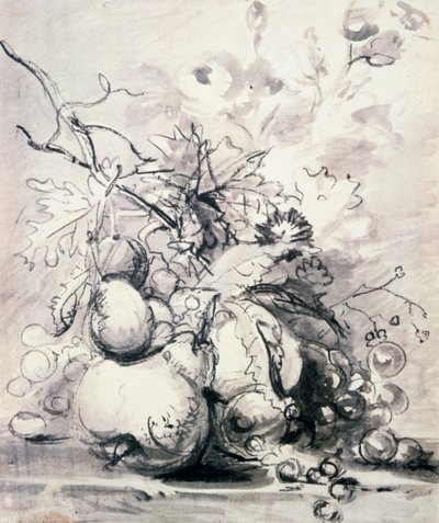 Stilleben av frukt, 1700 - 1749. av Jan van Huysum