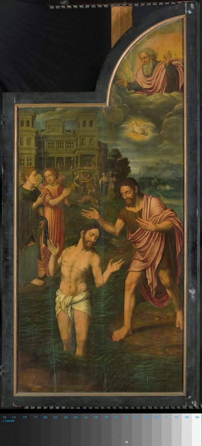 Triptyk med scener ur Johannes Döparens liv, höger panel av Jan van II Coninxloo