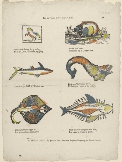 Rutten häst, fisken med sin svans (titel på objektet) av Jan van Lee