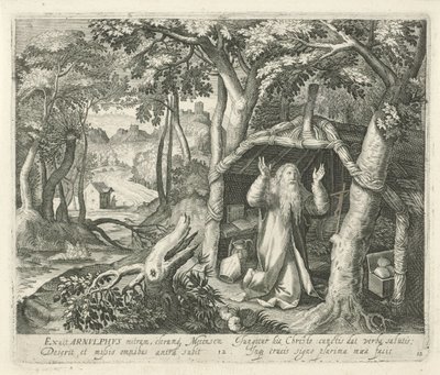 H. Arnulphus av Metz som eremit Saints and Hermits (serietitel) av Jan van Londerseel