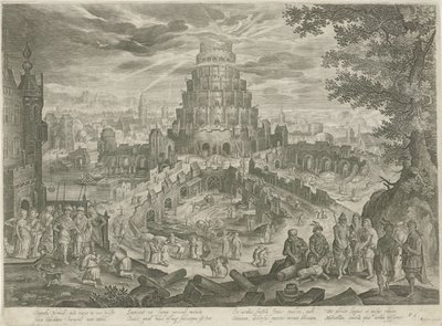 Nimrod låter bygga Babels torn Royal Bible (serietitel) av Jan van Londerseel