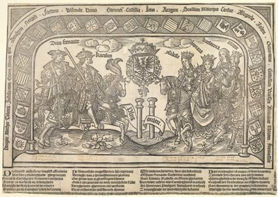 Filip den stiliges sex barn: Eleonora av Kastilien, Karl V, Isabella av Österrike, Ferdinand I, Maria och Katarina, ca. 1523 av Jan van Nieulandt