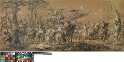 Holländska: Förhärligandet av Mars av Jan van Orley
