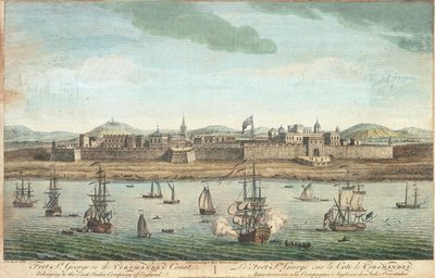 "Fort Saint George på Coromandelkusten av Jan van Ryne