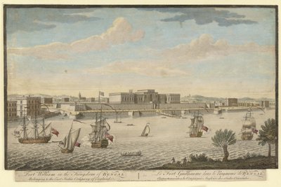 Fort William i kungariket Bengal som tillhör East India Company of England av Jan van Ryne