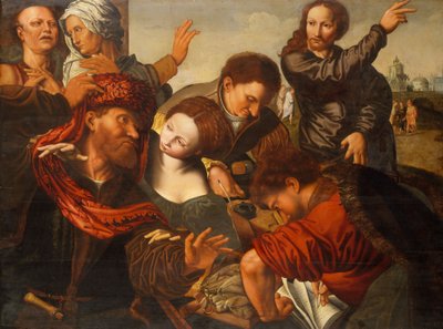 Matteus kallelse, c.1524-64 av Jan van Sanders workshop of Hemessen
