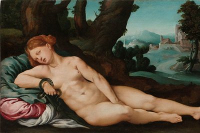 Den döende Kleopatra av Jan van Scorel (attributed to)
