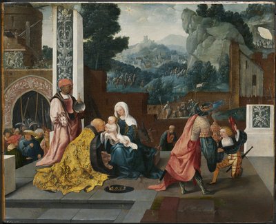 Tillbedjan av Magi, c.1519 av Jan van Scorel