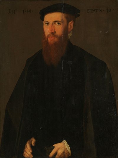 Porträtt av Willem van Lokhorst av Jan van Scorel