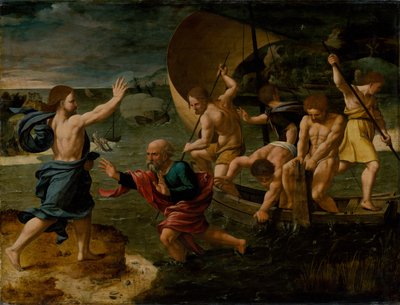 The Miraculous Draft of Fishes, ca. 1550. av Jan van Scorel