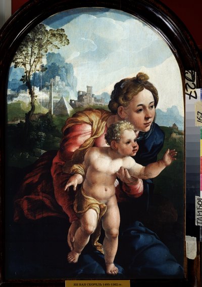 Jungfru och barn, 1530 av Jan van Scorel
