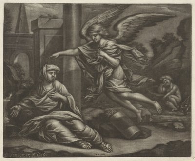 Hagar och Ismael i öknen av Jan van Somer