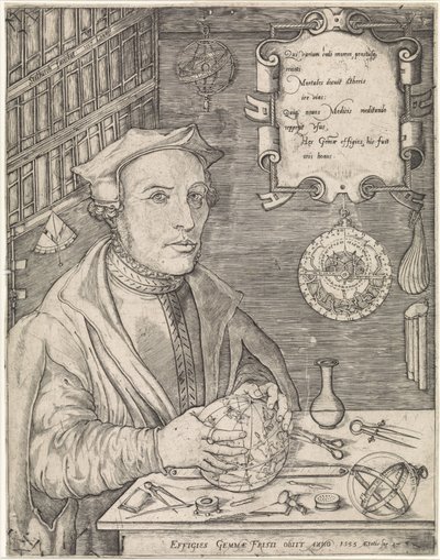 Porträtt av Gemma Frisius av Jan van Stalburch