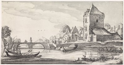 By vid en flod Lekfulla landskap och underhållande dikter (serietitel) av Jan van de Velde (II)