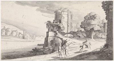 Runt torn på en flod Plaisante landskap och underhållande dikter (serietitel) av Jan van de Velde (II)