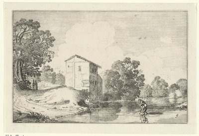 vadarplats Landskap (serietitel) Amenissimae aliquot requculae (serietitel) av Jan van de Velde (II)