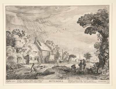 Höst, från en serie av de fyra årstiderna av Jan van de Velde II